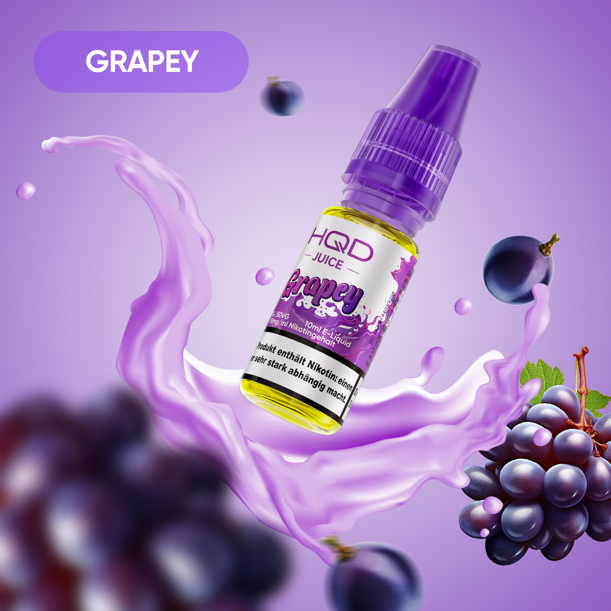 HQD Juice - 18mg Liquid - 10ml - Grapey