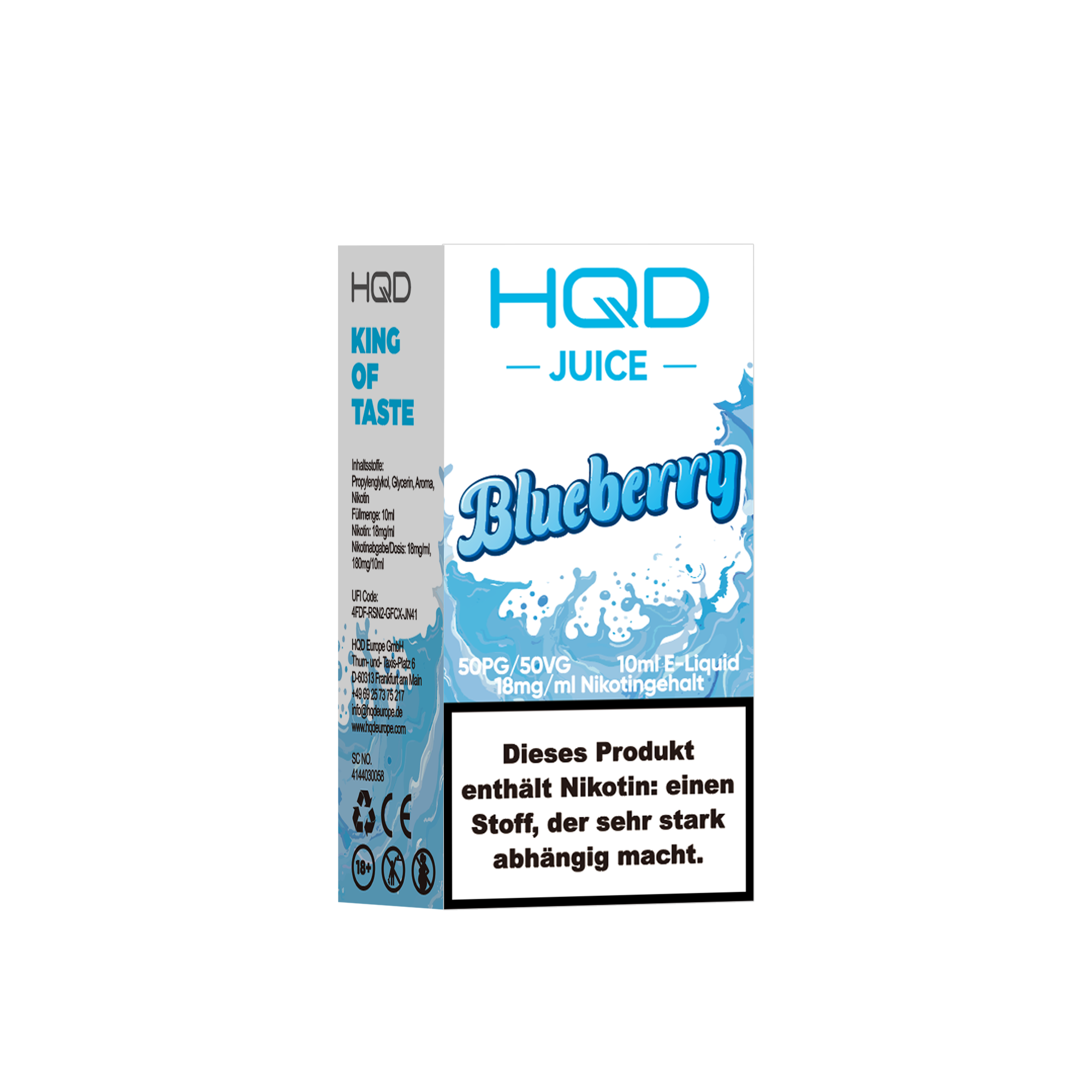 HQD Juice - 18mg Liquid - 10ml - Blueberry