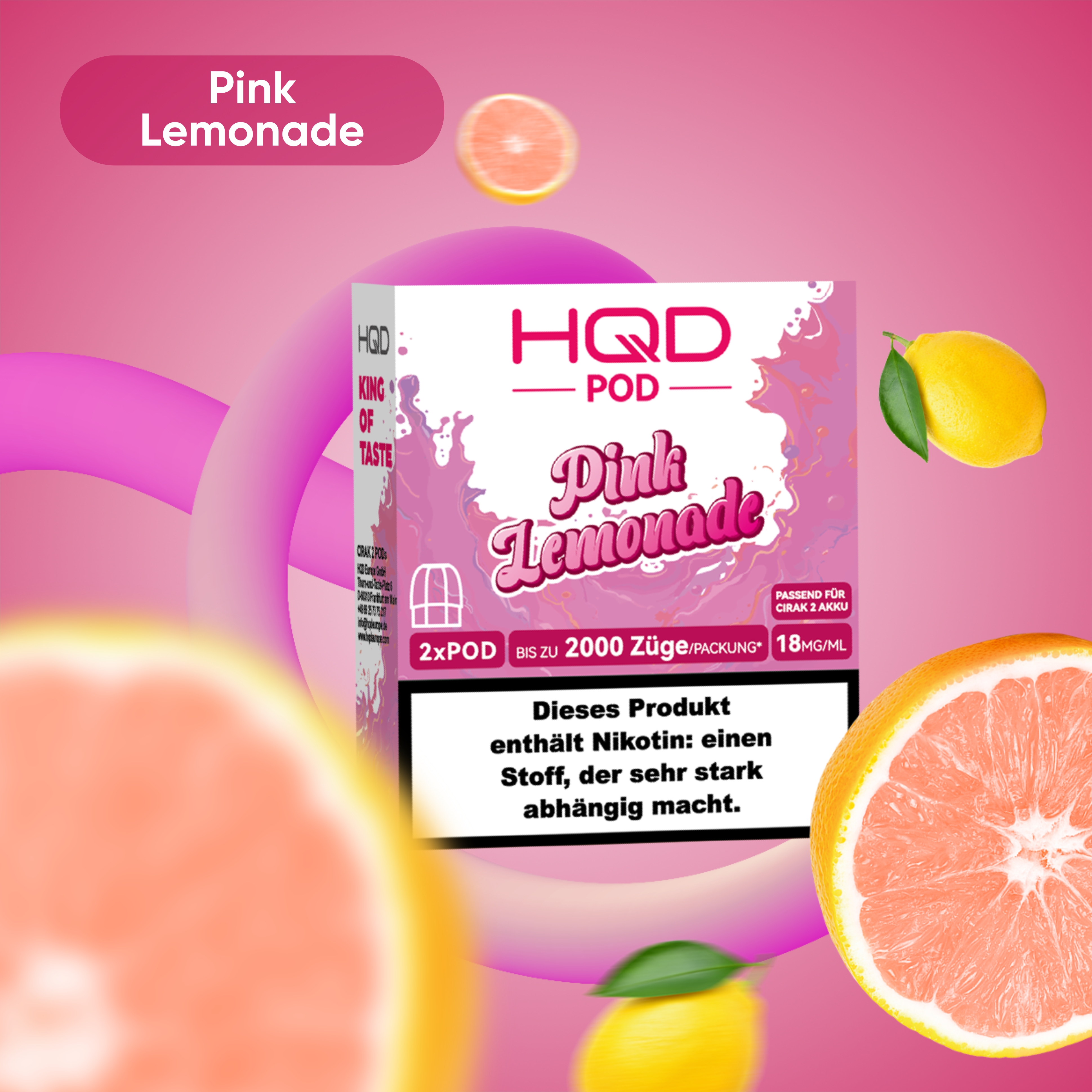 HQD - Cirak 2 Pod - Pink Lemonade