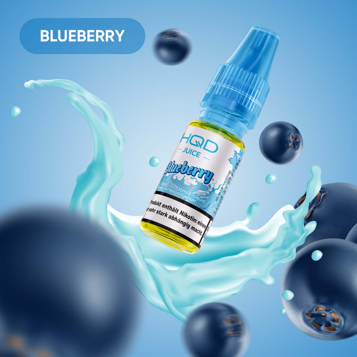 HQD Juice - 18mg Liquid - 10ml - Blueberry