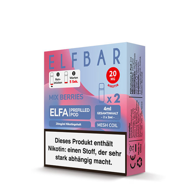 Elfbar - Elfa Prefilled Pod 2x2ml - Mix Berries