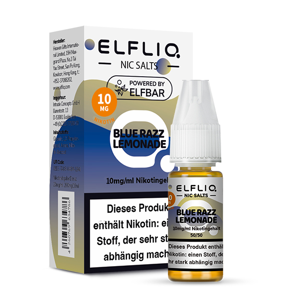 Elfbar Elfliq 10ml - Blue Razz Lemonade 10mg