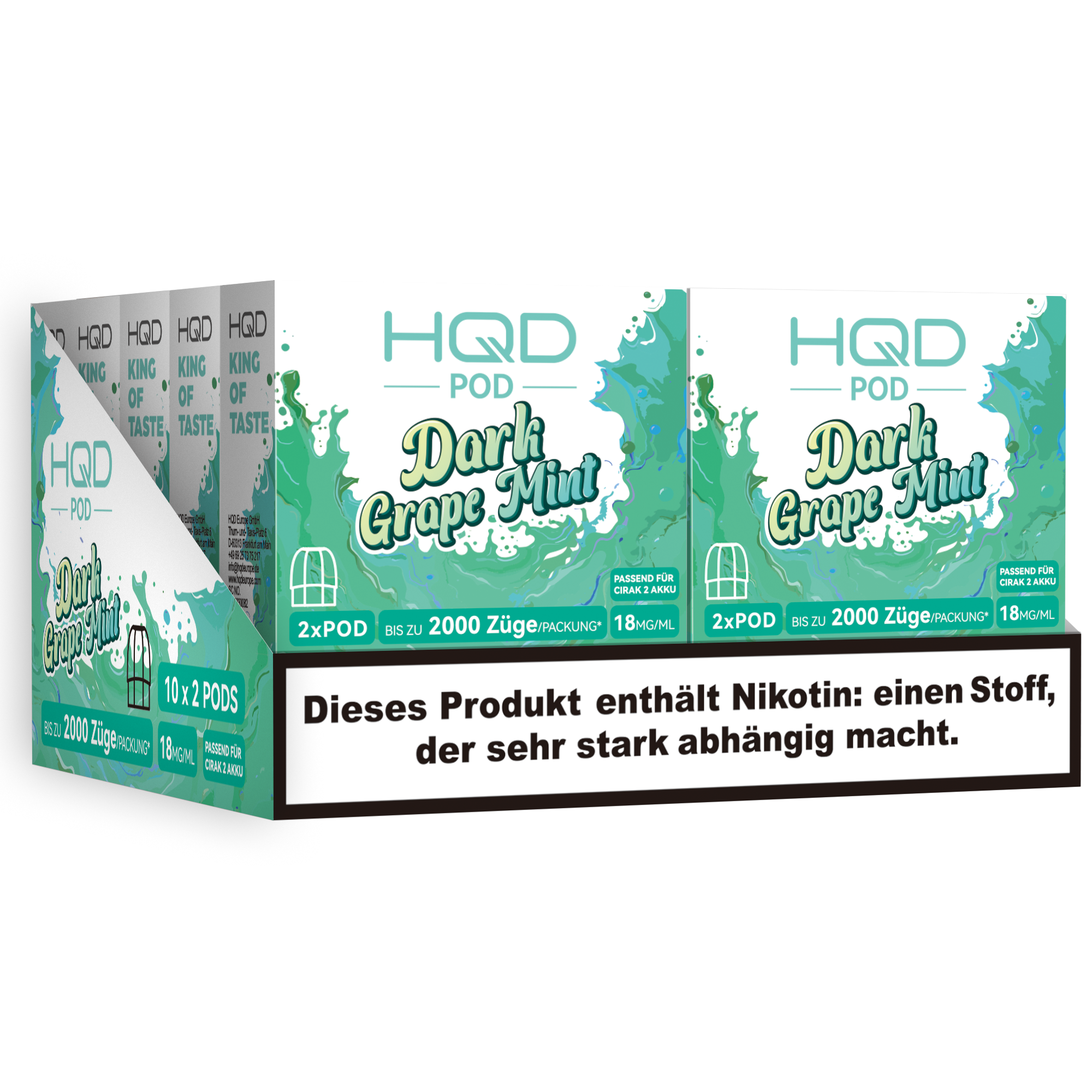 HQD - Cirak 2 Pod - Dark Grape Mint