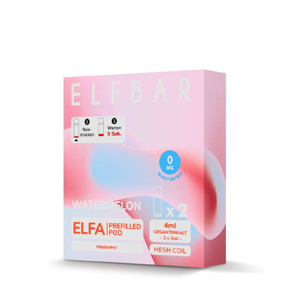 Elfbar - Elfa Prefilled Pod 2x2ml - Watermelon Nikotinfrei