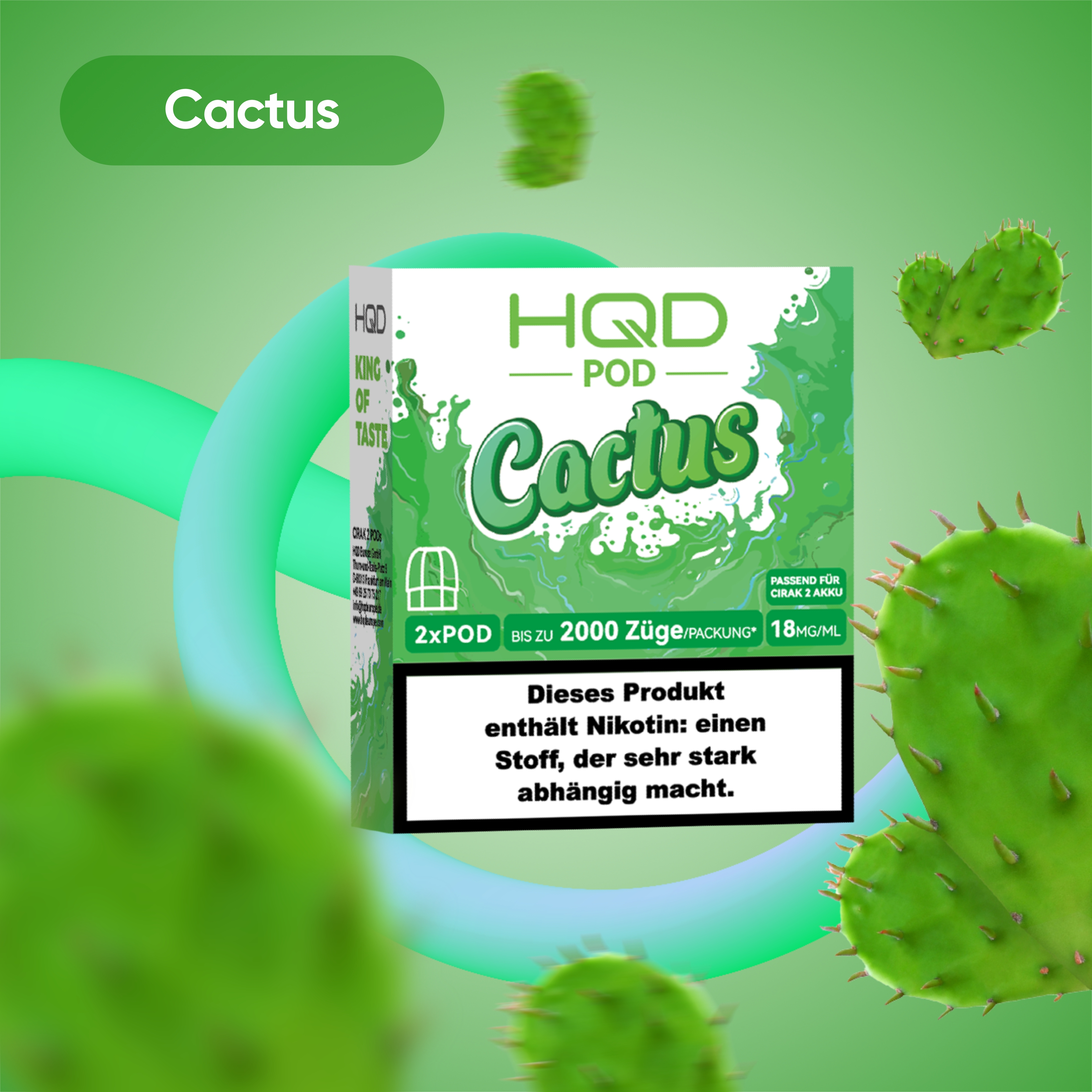HQD - Cirak 2 Pod - Cactus