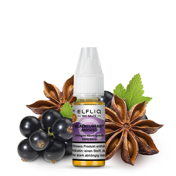 Elfbar Elfliq 10ml - Blackcurrant Aniseed 10mg
