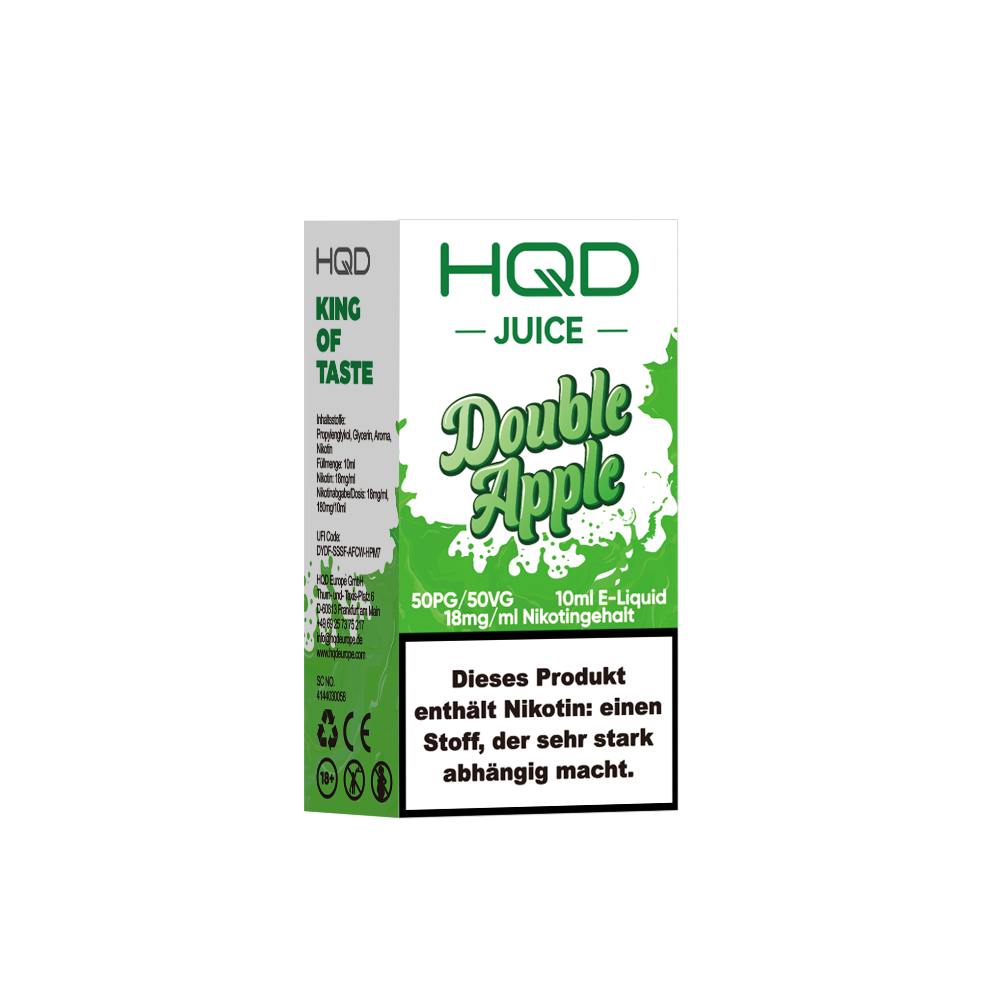 HQD Juice - 18mg Liquid - 10ml - Double Apple