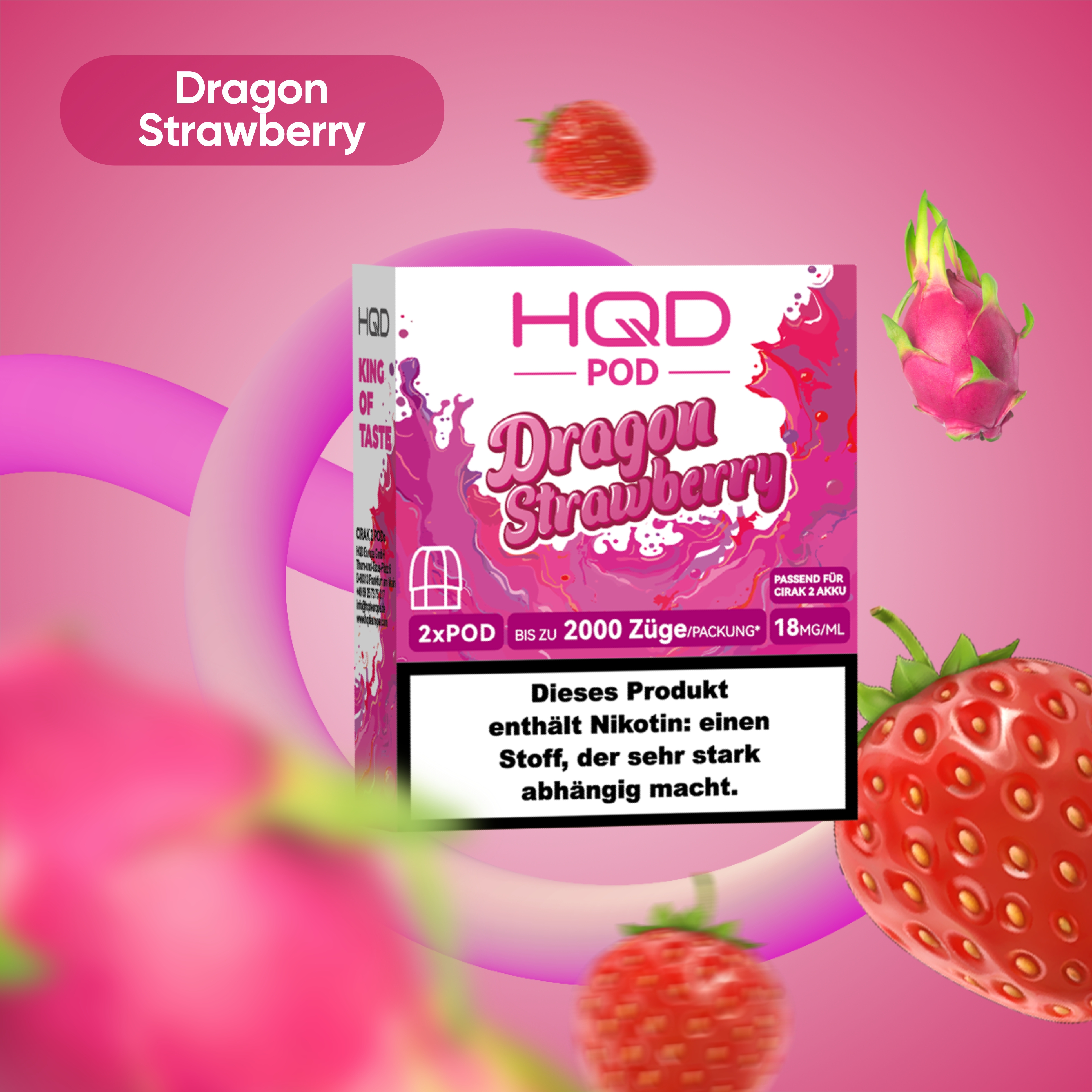 HQD - Cirak 2 Pod - Dragon Strawberry