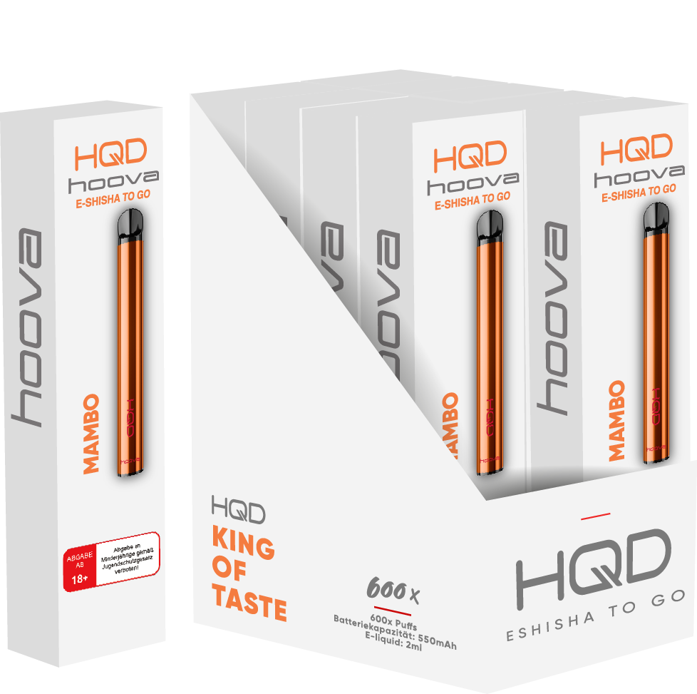 HQD Hoova - E-Shisha - 600 Züge - Mambo