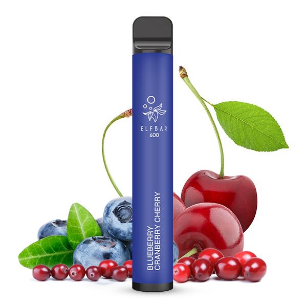 Elfbar E-Shisha - 600 Züge - Kindersicherung - Blueberry Cranberry Cherry