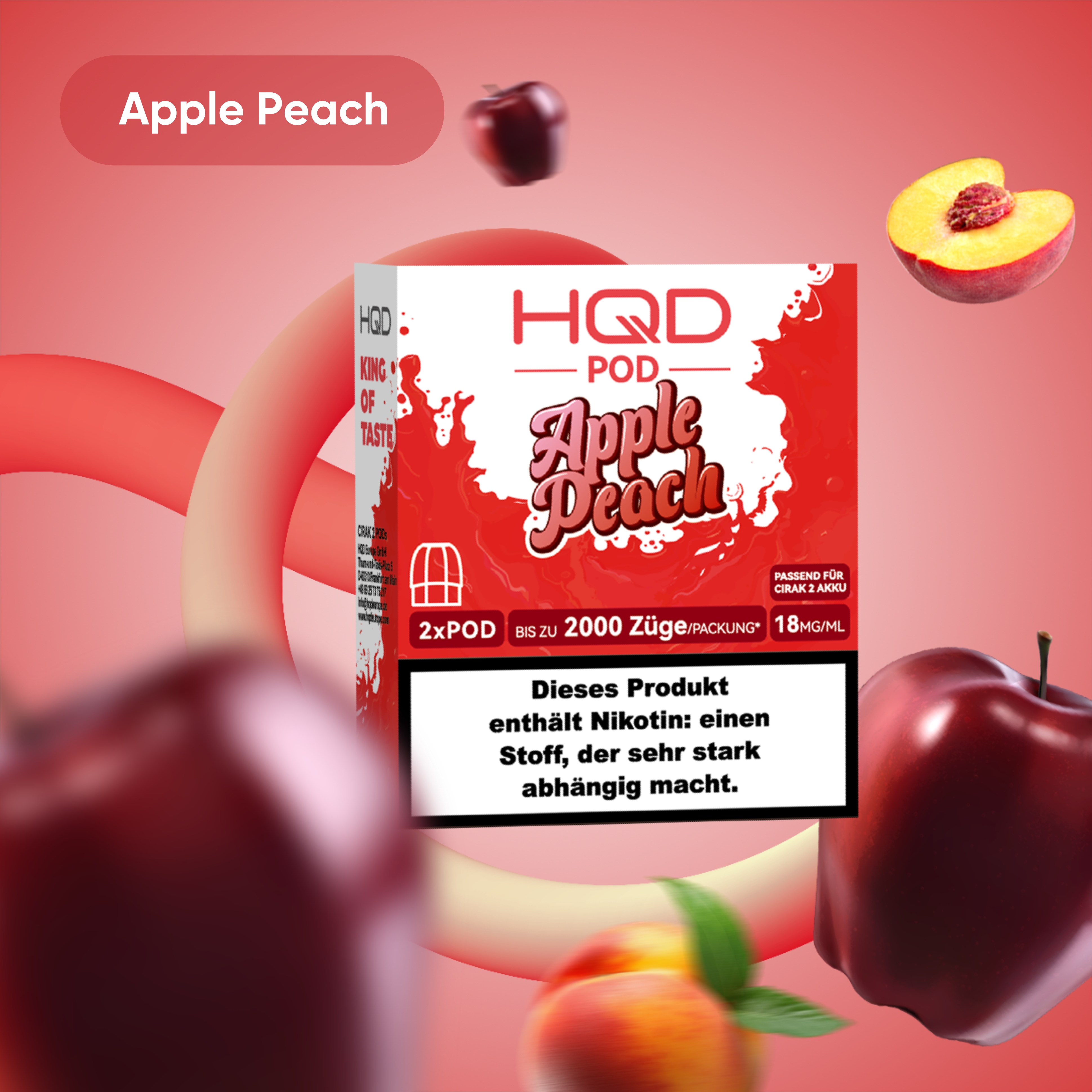 HQD - Cirak 2 Pod - Apple Peach