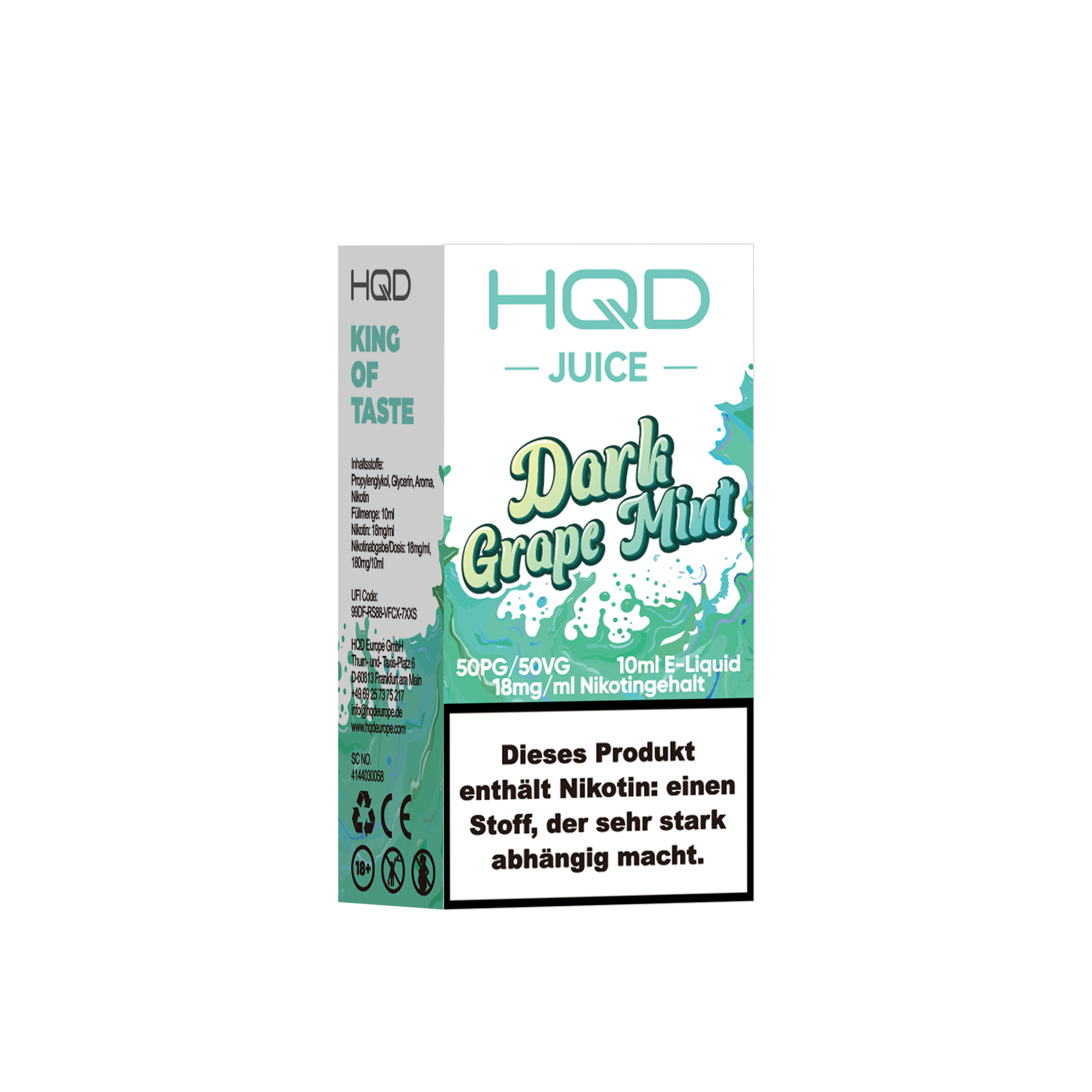 HQD Juice - 18mg Liquid - 10ml - Dark Grape Mint
