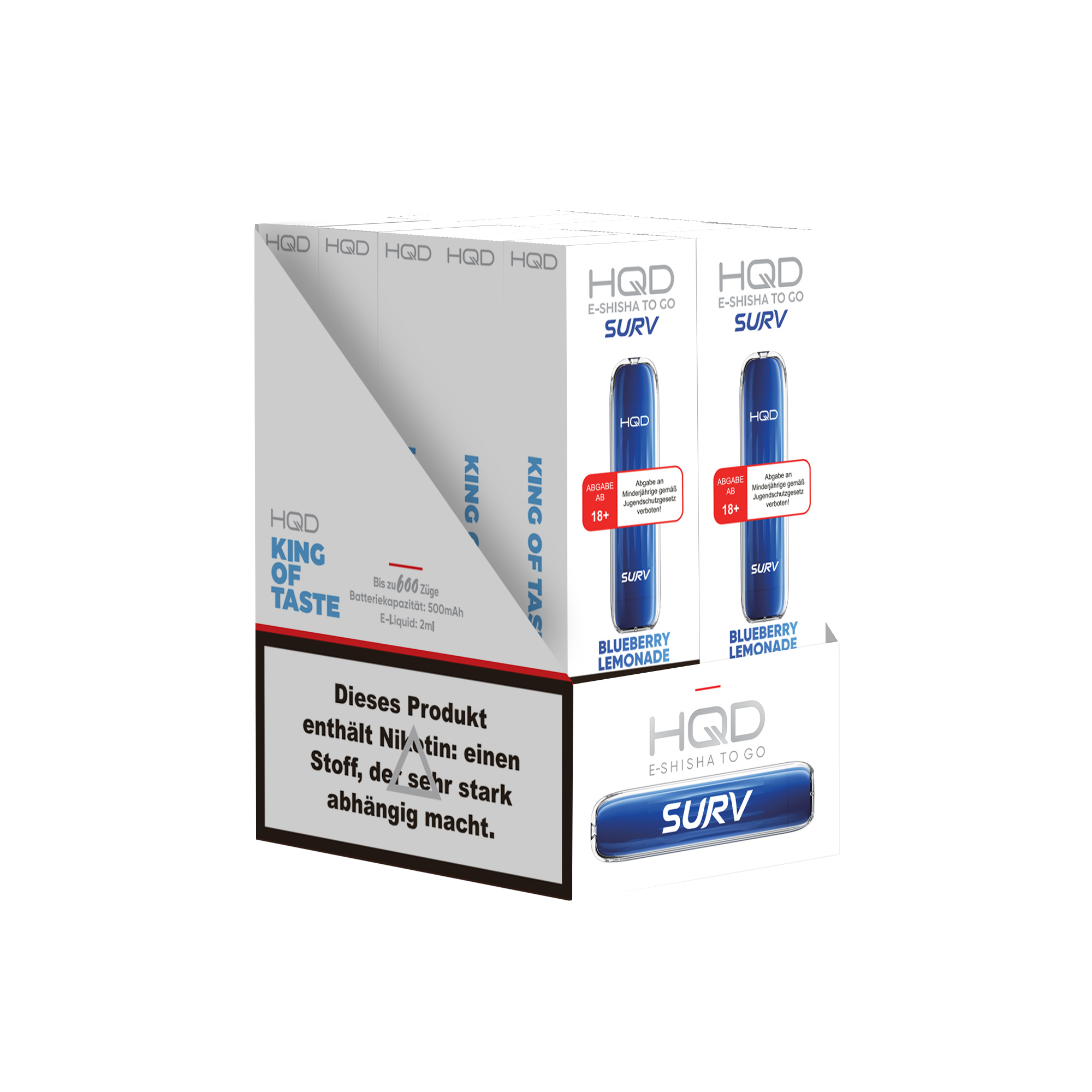 HQD Surv - E-Shisha - 600 Züge - Blueberry Lemonade