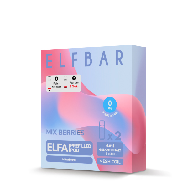 Elfbar - Elfa Prefilled Pod 2x2ml - Mix Berries Nikotinfrei