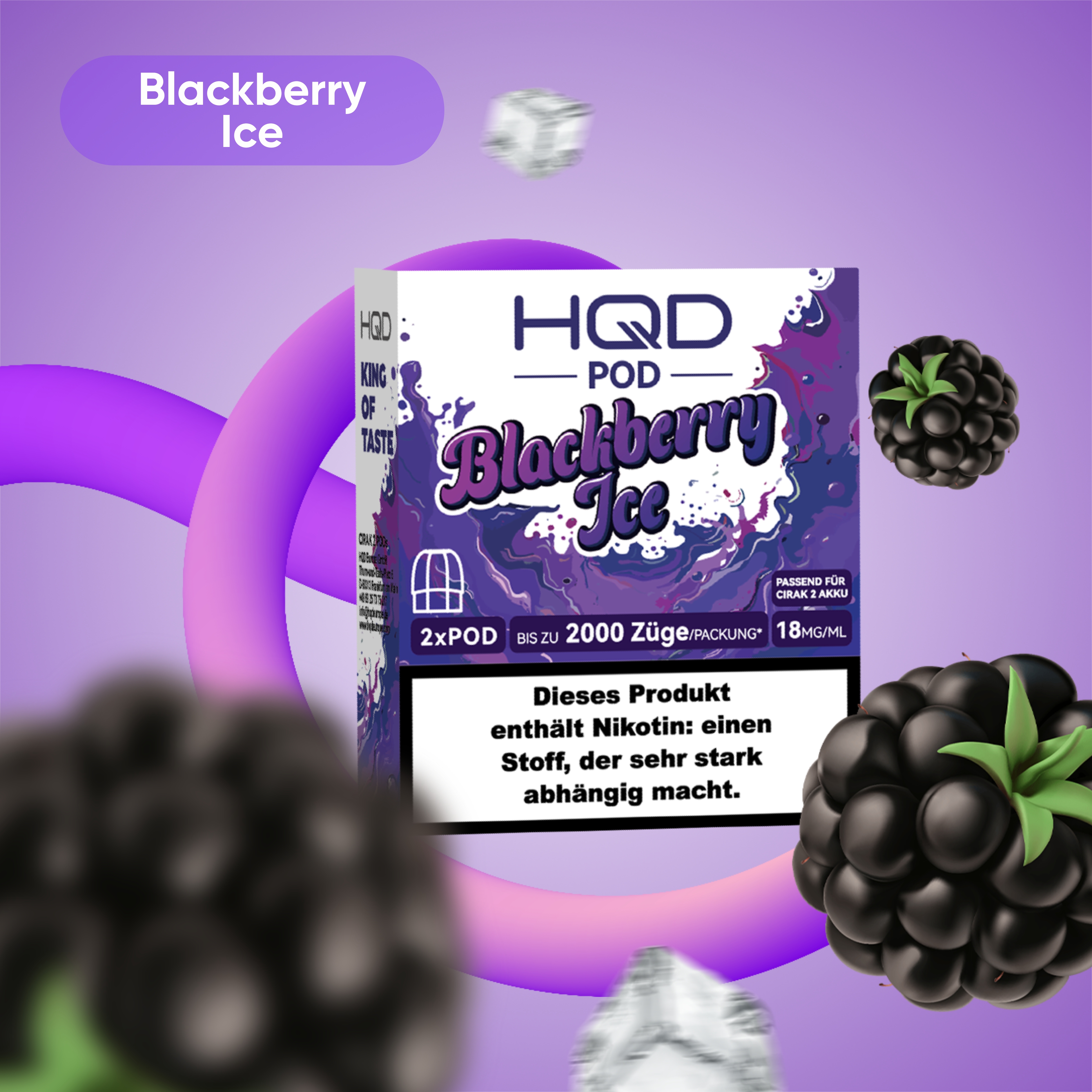 HQD - Cirak 2 Pod - Blackberry Ice