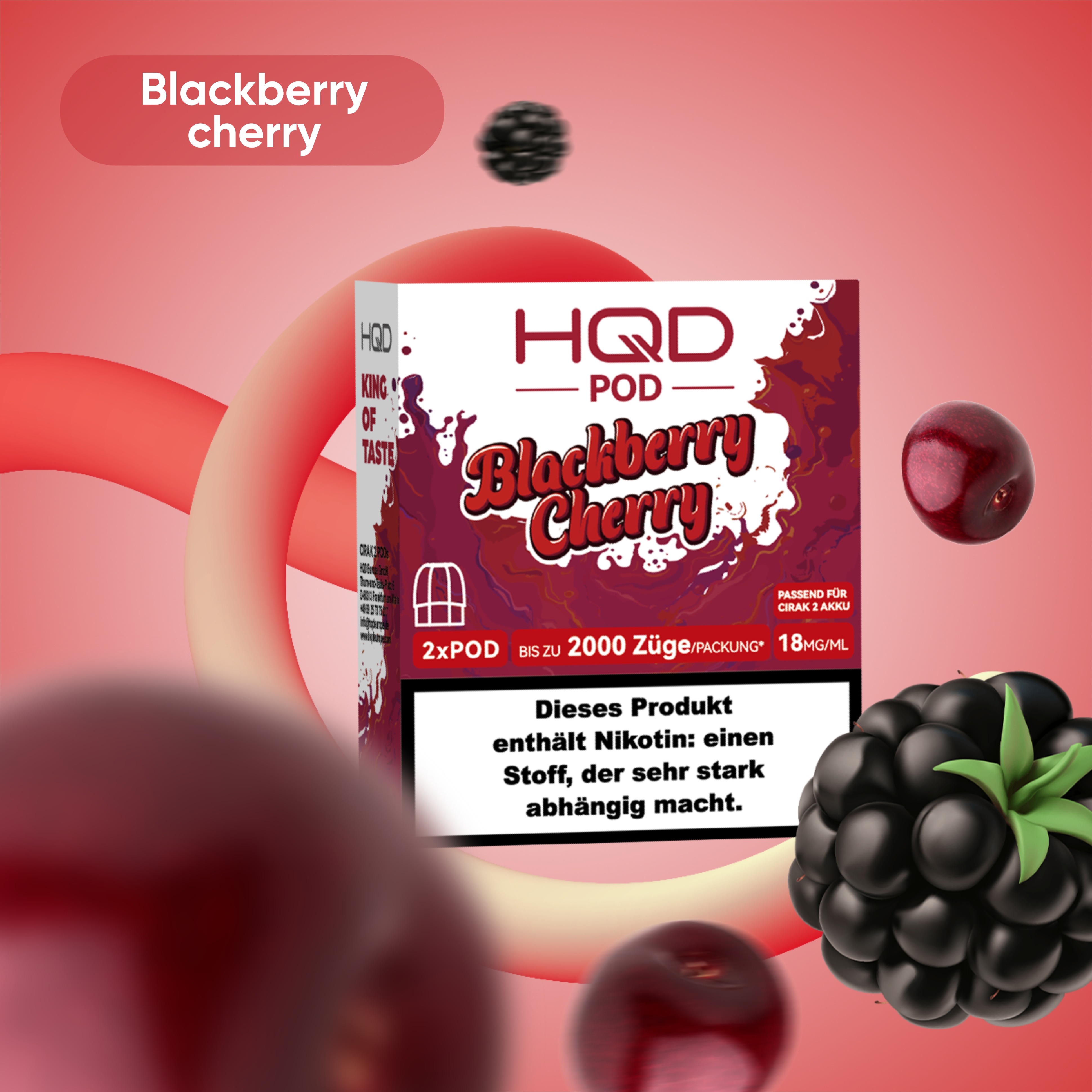 HQD - Cirak 2 Pod - Blackberry Cherry