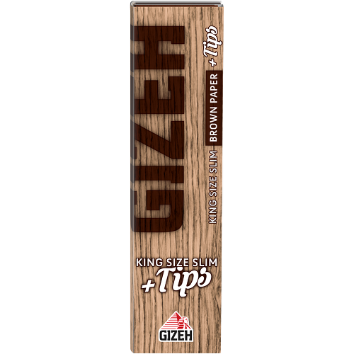 Gizeh - Brown - King Size Slim mit Tips