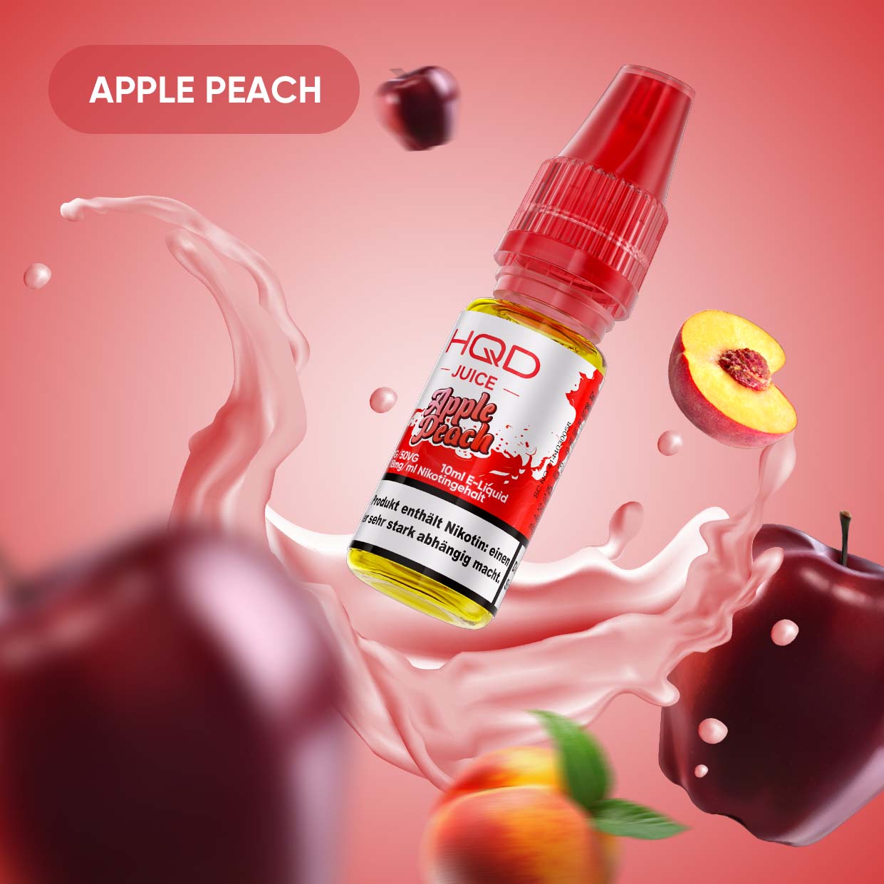 HQD Juice - 18mg Liquid - 10ml - Apple Peach