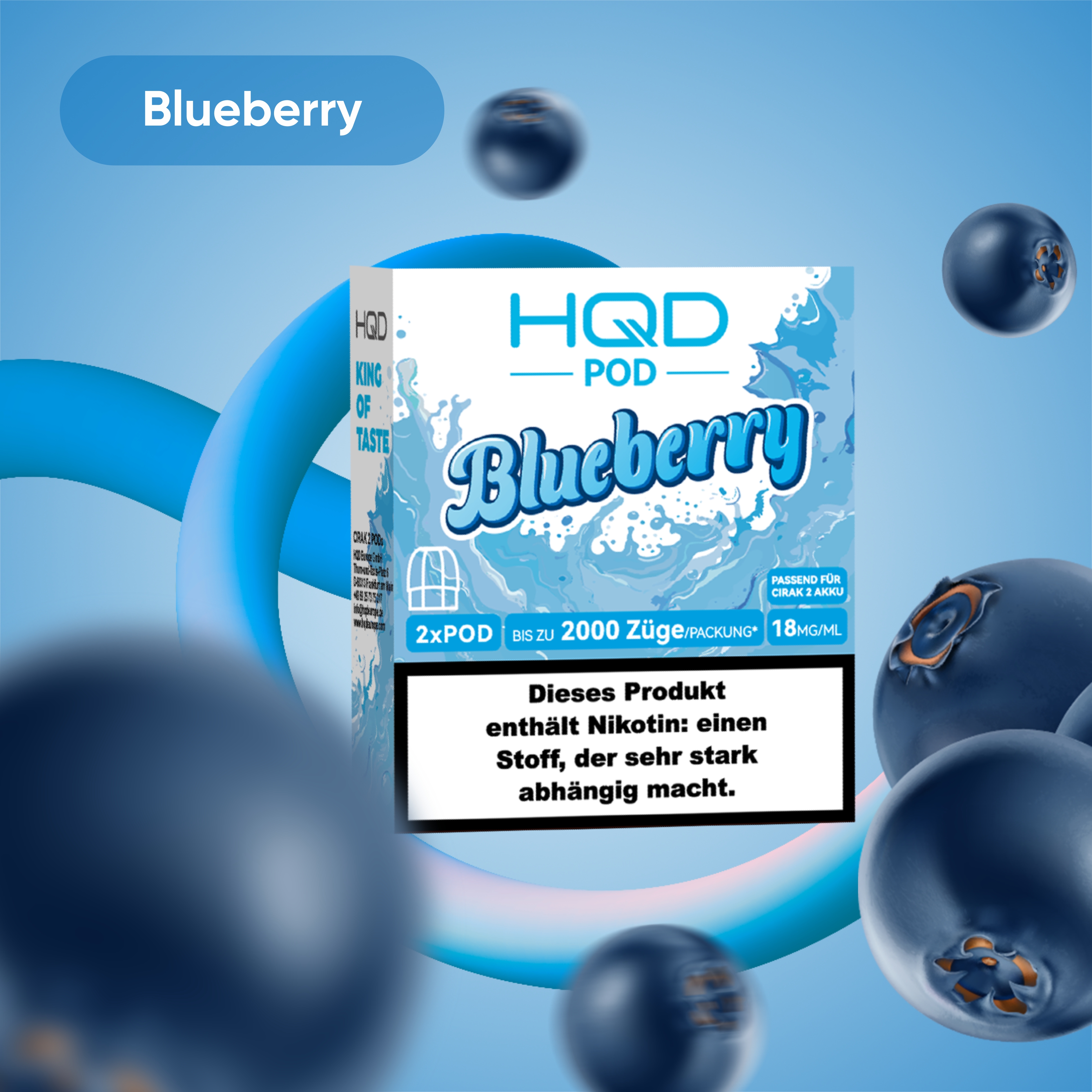 HQD - Cirak 2 Pod - Blueberry
