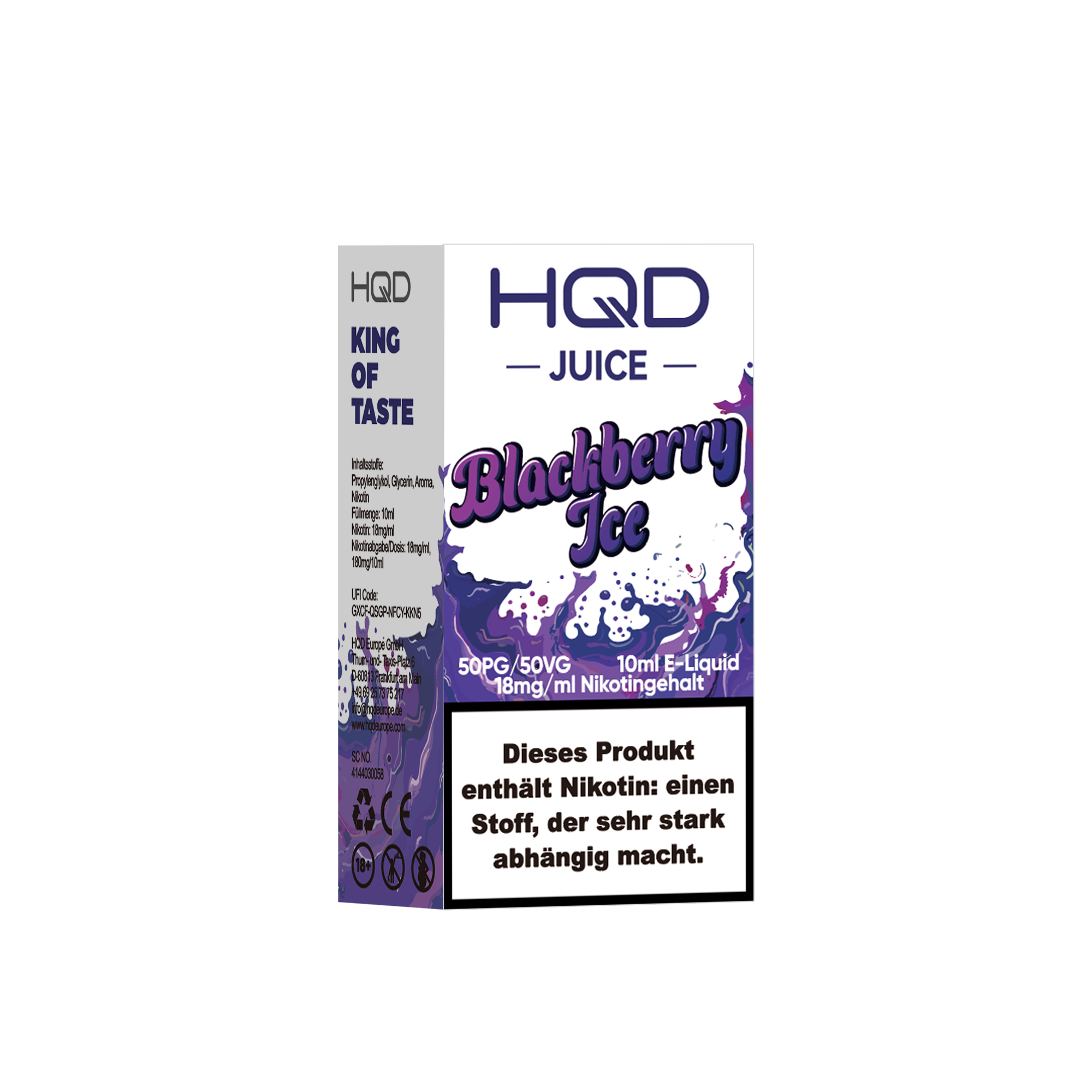 HQD Juice - 18mg Liquid - 10ml - Blackberry Ice
