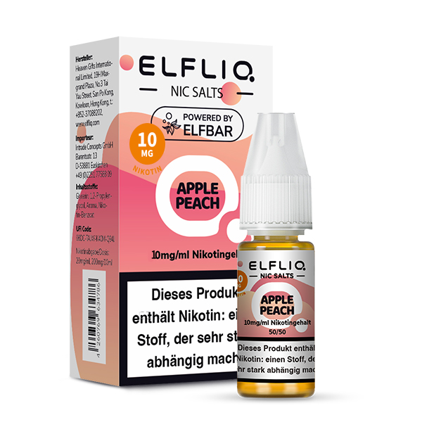 Elfbar Elfliq 10ml - Apple Peach 10mg