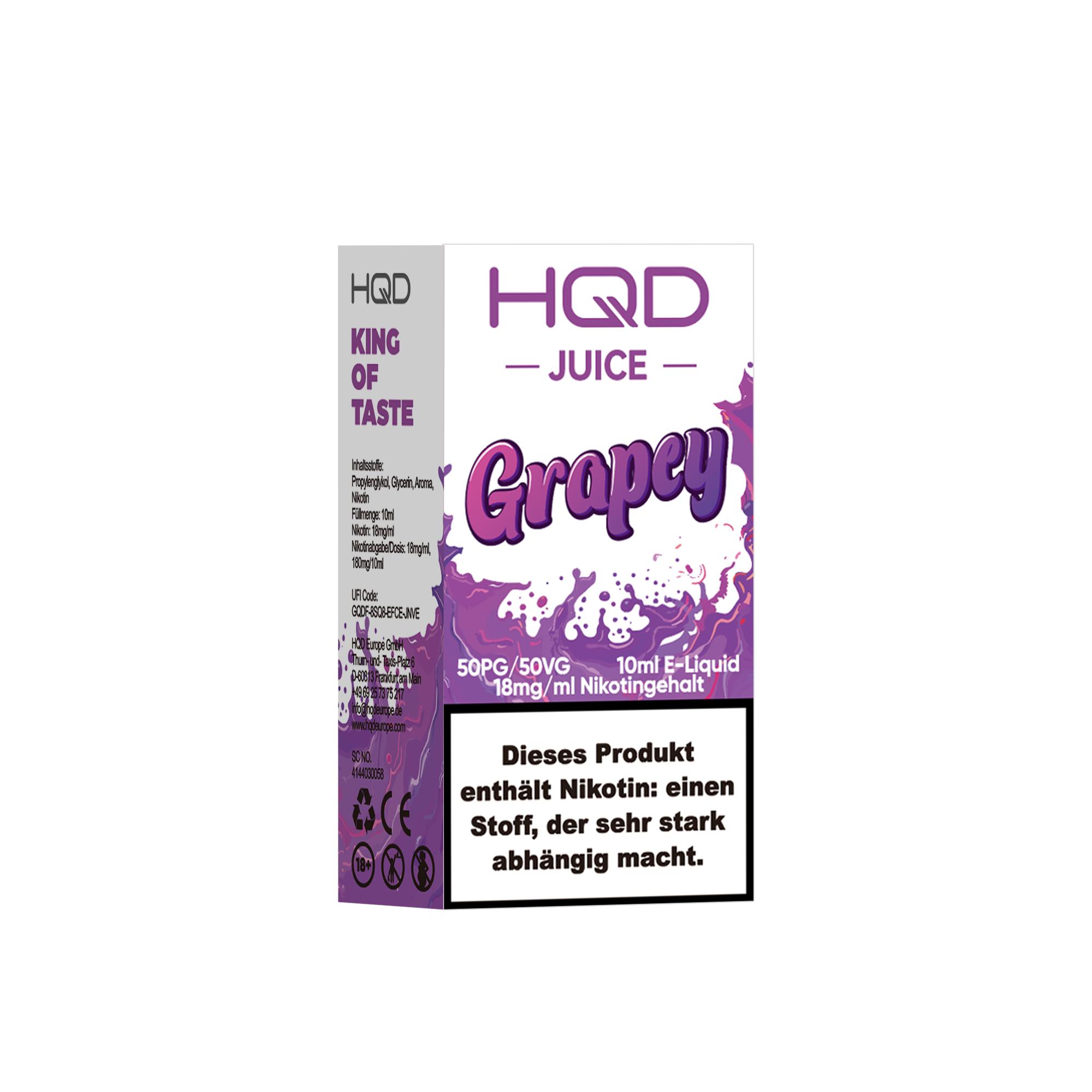 HQD Juice - 18mg Liquid - 10ml - Grapey
