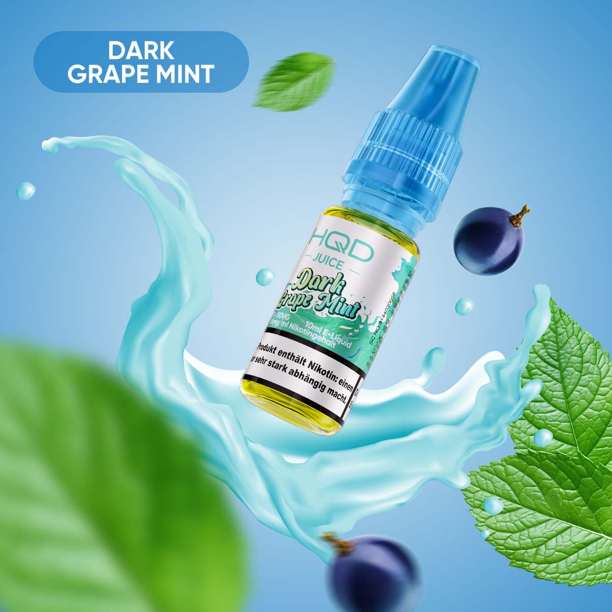 HQD Juice - 18mg Liquid - 10ml - Dark Grape Mint
