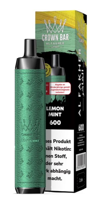 Al-Fakher - E-Shisha - 600 Züge - Lemon Mint