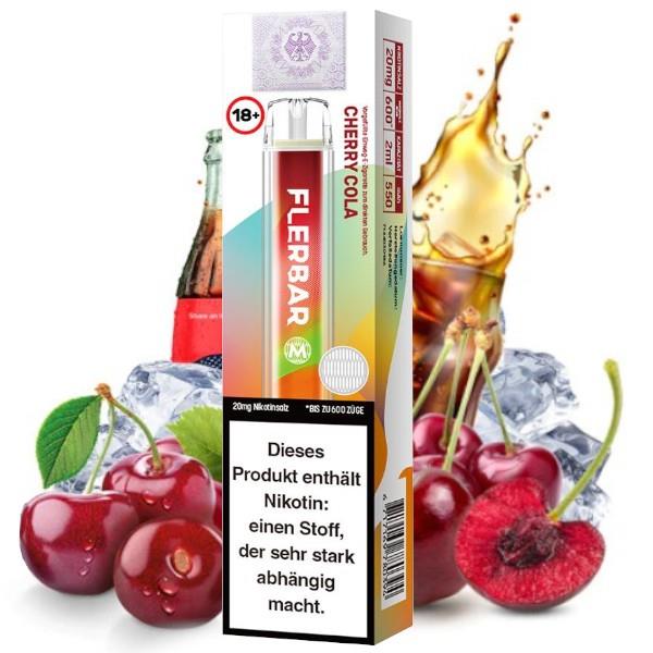 Flerbar - E-Shisha - 600 Züge - Cherry Cola
