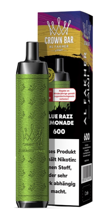Al-Fakher - E-Shisha - 600 Züge - Blue Razz Lemonade