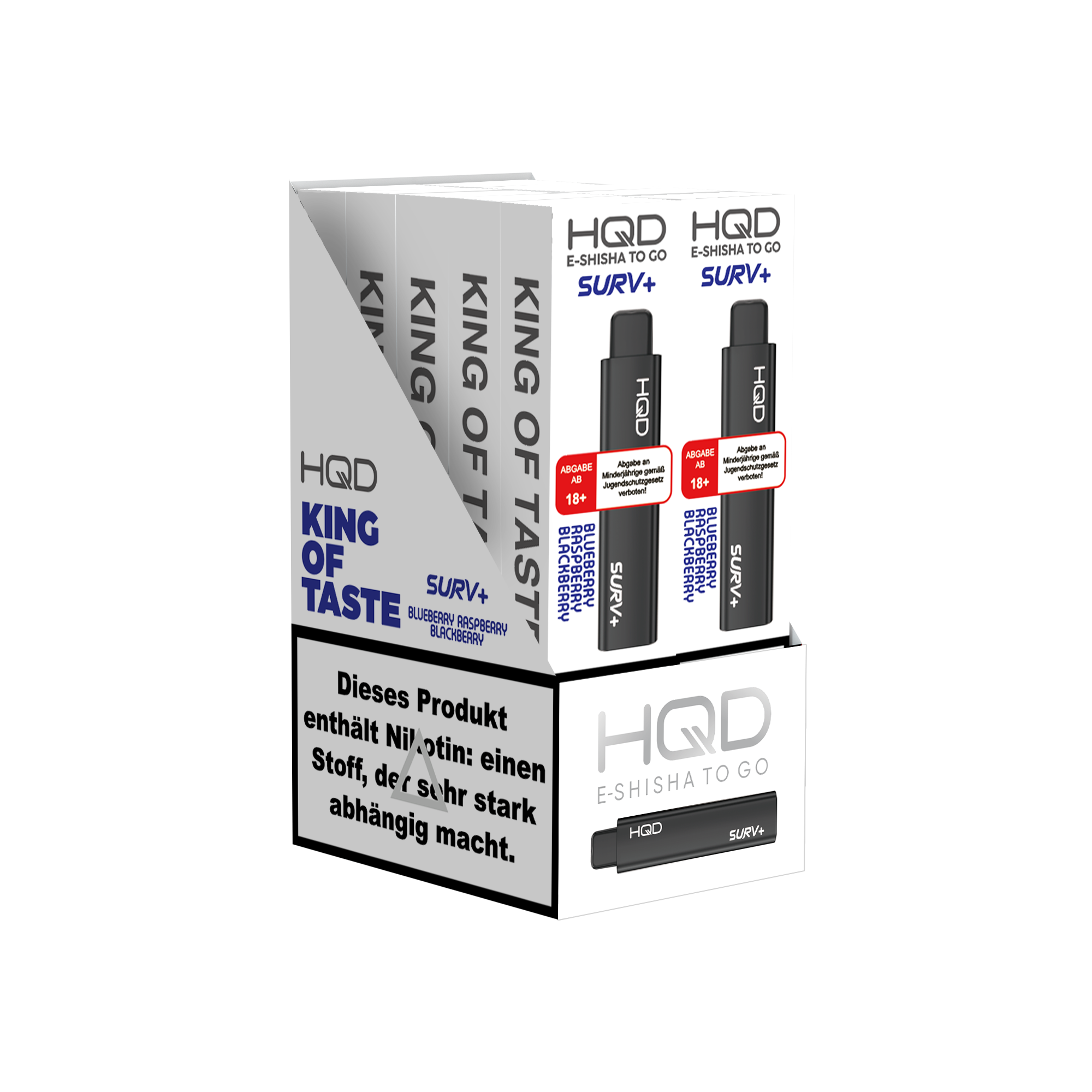 Hqd Surv+ - E-Shisha 600 Züge - Blueberry Raspberry Blackberry