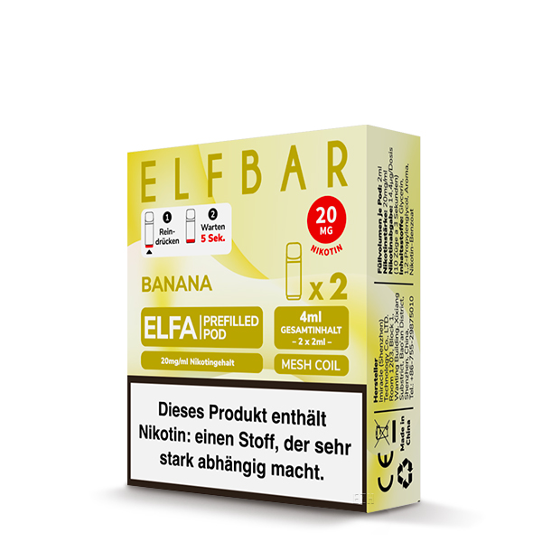 Elfbar - Elfa Prefilled Pod 2x2ml - Banana