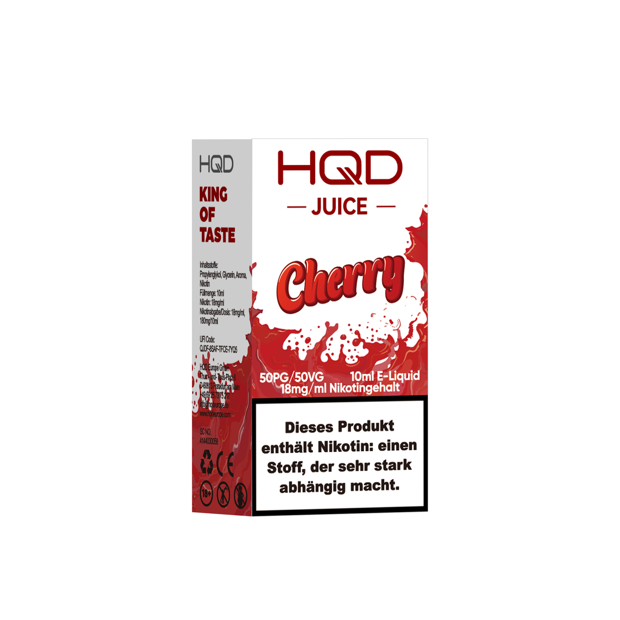 HQD Juice - 18mg Liquid - 10ml - Cherry