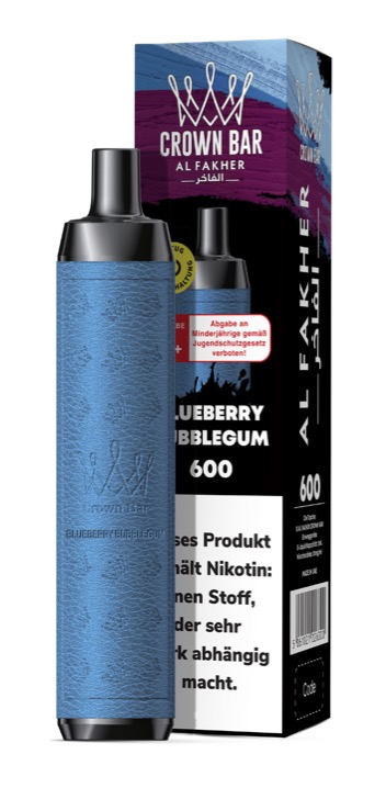 Al-Fakher - E-Shisha - 600 Züge - Blueberry Bubblegum