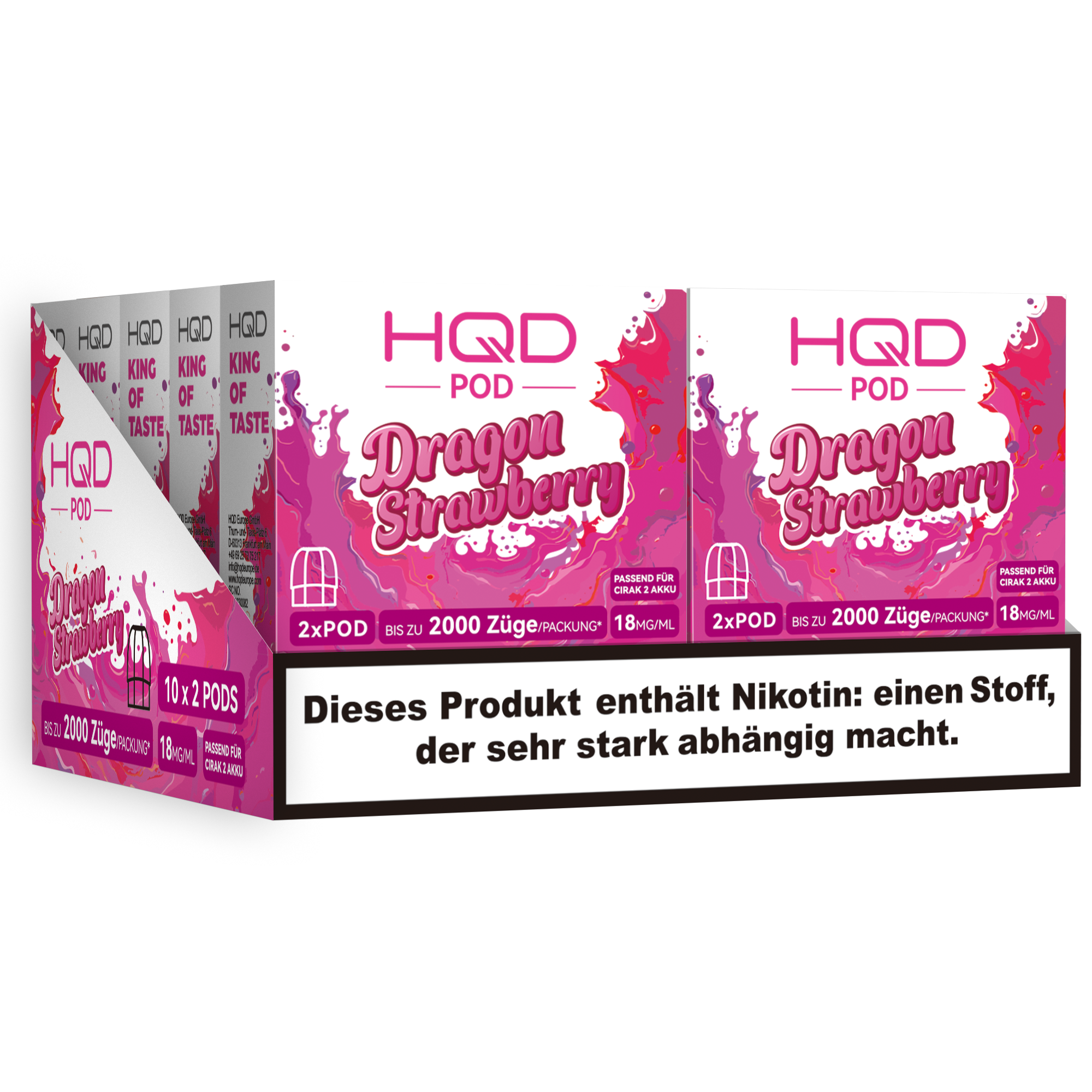 HQD - Cirak 2 Pod - Dragon Strawberry