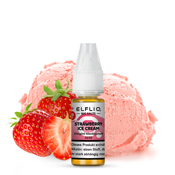 Elfbar Elfliq 10ml - Strawberry Ice Cream 20mg