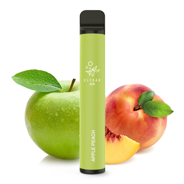 Elfbar E-Shisha - 600 Züge - Kindersicherung - Apple Peach