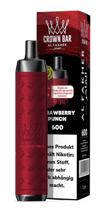 Al-Fakher - E-Shisha - 600 Züge - Strawberry Punch